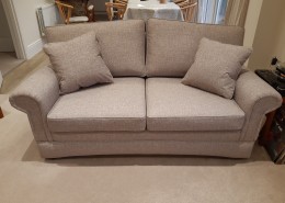 2 sofas in Ross AquaClean- Rye (Putty)