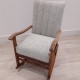Fluted rocking chair